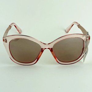 SG00796 Urbanology Trans Pink Sunglasses For Women Square Tinted 100% UVA/UVB